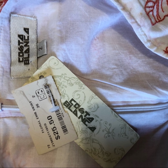 Costa Blanca Floral Skirt 🌼 Size 2 - Picture 2 of 3